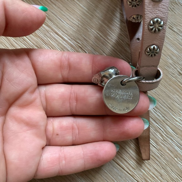 Alexander McQueen Double wrap leather bracelet - Picture 4 of 4